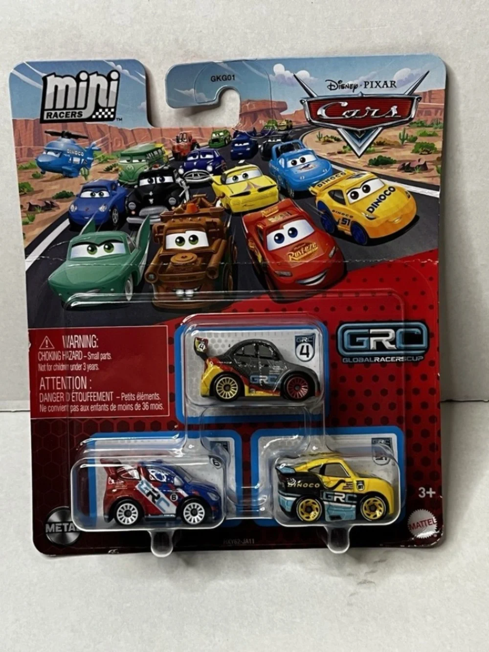 Disney Cars Mini Racers 3-Pack Global Racers Raoul Caroule, Max, Cruz Ramirez